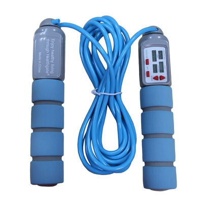 Фитнес скакалка 20 кг ПВХ скакалка для фитнес-тренинга с PP ручкой OK-168 Baby Blue Color скакалка