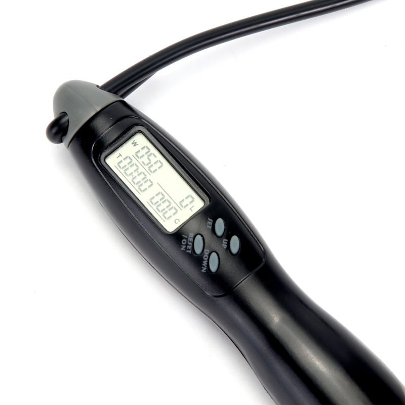 Фитнес скачок веревка регулируемая длина веревки JP-100 LCD Контр-панель скакалка веревка для фитнес-тренировок