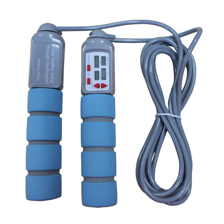 Фитнес скакалка 20 кг ПВХ скакалка для фитнес-тренинга с PP ручкой OK-168 Baby Blue Color скакалка
